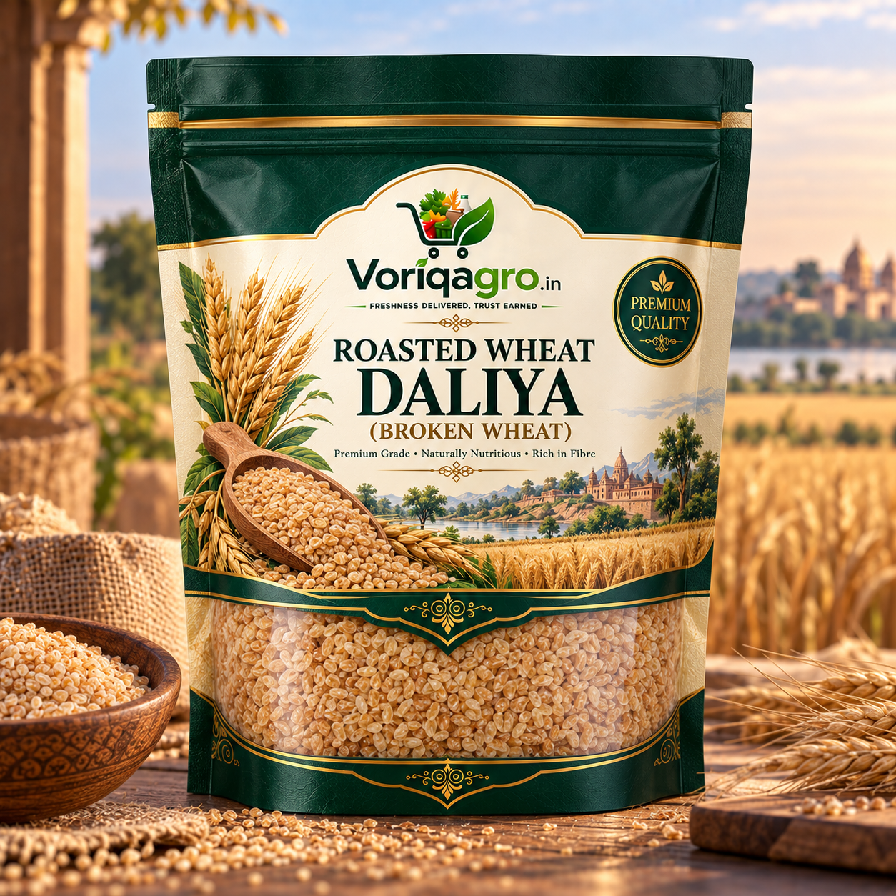 Roasted Wheat Daliya