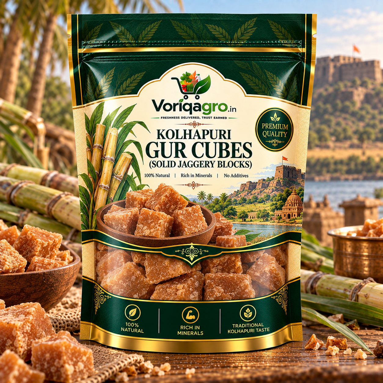 Kolhapuri Gur Cubes