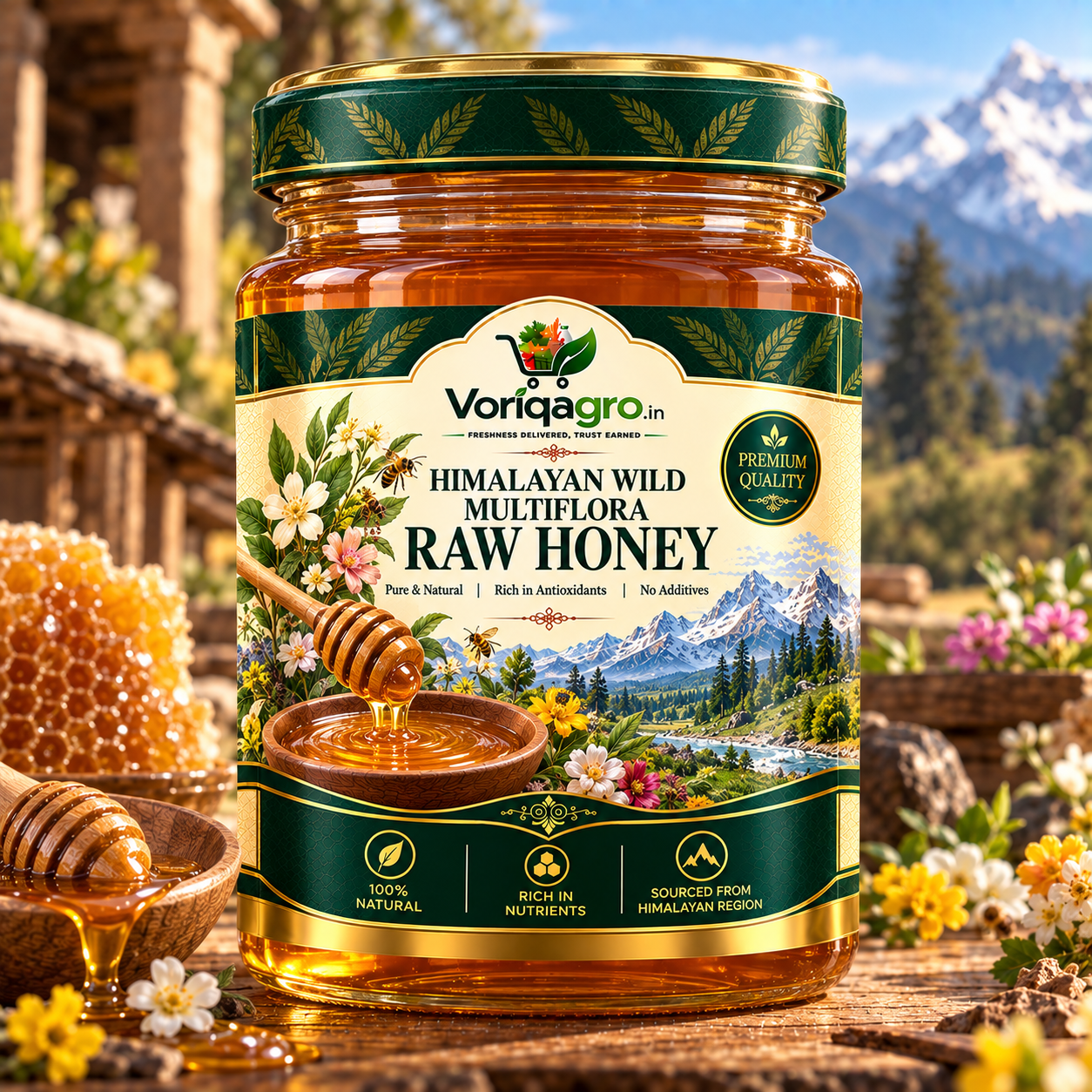 Himalayan Wild Multiflora Raw Honey