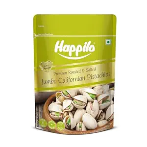 Happilo Premium Californian Roasted & Salted Pistachios 500g | Pista Dry Fruit | Rich In Protein, Phosphorus | Dietary Fibre, Premium Nuts & Dry Fruits | Shelled Nuts, Crunchy | Delicious Healthy Snack