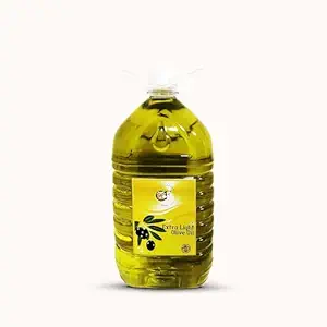 The Oil Factory Extra Light Olive Oil 5L | Pure & Healthy Cooking Oil | Ideal for Indian Cuisine, Frying, Baking, Salad Dressing | Rich in MUFA, Low Absorption | PET Bottle Family Pack