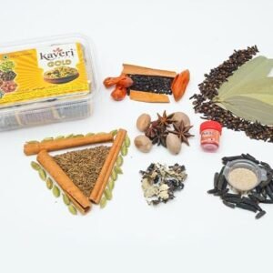 Kaveri Spices gold pack |12 Whole Spices Combo Pack of 130g Kerala Spices - Clove, Cardamom, , Star Anise, nut meg,kapok buds, Bay Leaves, testing salt, foog color , poppy seed , dhalchini , sahijeera, mace,
