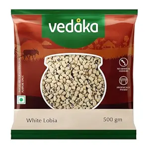 Amazon Brand - Vedaka White Lobia, 500g