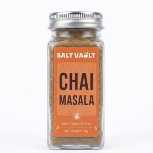 Salt Vault Premium Chai Masala Powder (50g) | 100% Chemical-free, Handpicked, Farm-Sourced Spices | No Preservatives, No Adulteration | Perfect Indian Masala Tea Spice Blend | Antioxidant-Rich Immunity Booster