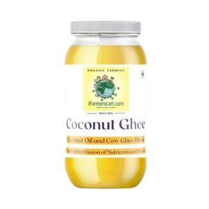 iFarmerscart Coconut Ghee - 1 Litre | A Wholesome Fusion of Wood-Pressed Fresh Coconut Oil and Pure Desi Cow Ghee | Keto and Paleo