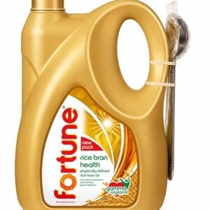 Fortune Rice Bran Health Oil | Reduces Bad Cholesterol | Rich in Gamma Oryzanol | 5L/4.35 Kg Jar (Weight May Vary)