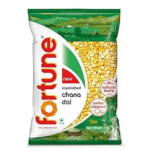 Fortune Chana dal, 1 kg, Unpolished and Sortex cleaned