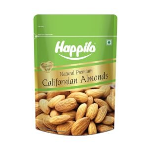 Happilo Premium Natural Californian Almonds 500g | Badam Giri, Healthy Snacks, Dry Fruits | Crunchy Nuts | High in Fiber | Rich in Protein | Magnesium | Phosphorus | Dietary Fibre | Zero Cholesterol