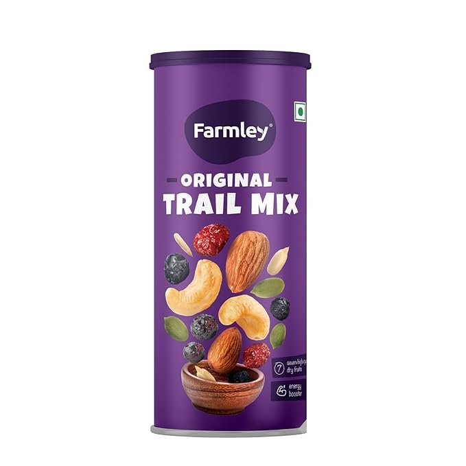 Farmley Trail Mix | 7 Superfood in 1 Mixes | Dry Fruits Contains Almonds, Cashews, Blueberries, Blackcurrant, Pumpkin & Sunflower Seeds 325g (Pack of 1)
