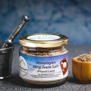 The Himalayan 100% Pure & Authentic Hing Jeera Salt 100 gm Natural & Flavorful Spice Asafoetida & Cumin Mix Seasoning for Chaats Salads Fruits & Snacks