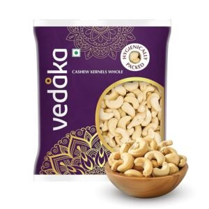 Amazon Brand - Vedaka Whole Cashews | 500 g | Grade W320 Kaju Nuts | Gluten-Free & Plant Based Protein | Firm Texture, Rich Taste | Healthy Snack