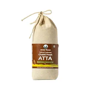 APKA KISAN | LOKWAN ATTA | FLOUR | 10 KG | SEHORI LOKWAN WHOLE WHEAT CHAKKI FRESH ATTA | STONE GRINDED | NO PRESERVATIVES | FARMERS OF SEHORE, MADHYA PRADESH