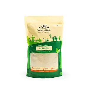 Orasure Organic Bajra Flour - 450 g (Pack of 1) | 100% Natural Bajra Atta | Organic and Rich in Fibre and Nutrients | Freshly Grounded Bajra | Diabetic Friendly